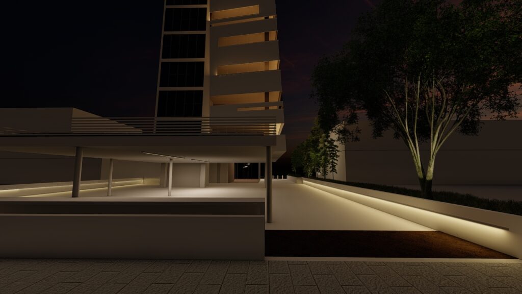LLA Architectural Lighting Cyprus Linealight Lighting design study Technical 3D Visualization and rendering Project management Smart Lighting