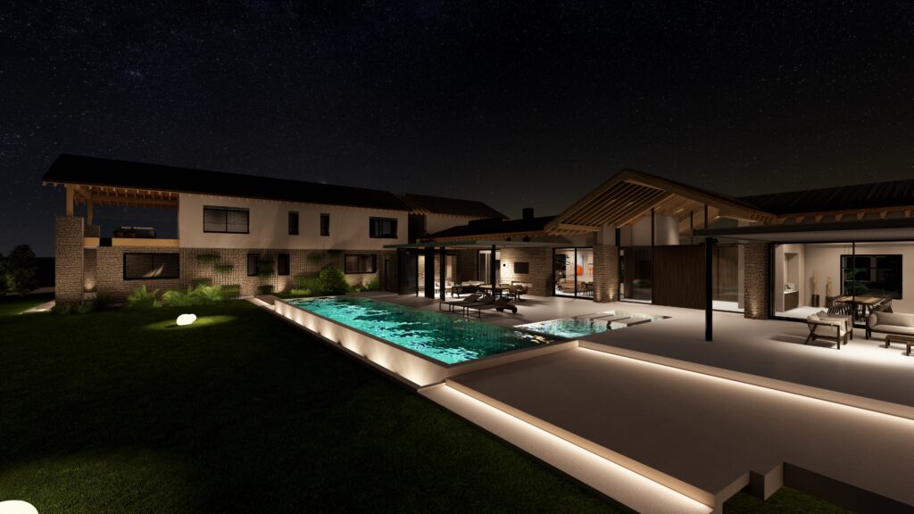 LLA Architectural Lighting Cyprus Linealight Lighting design study Technical 3D Visualization and rendering Project management Smart Lighting