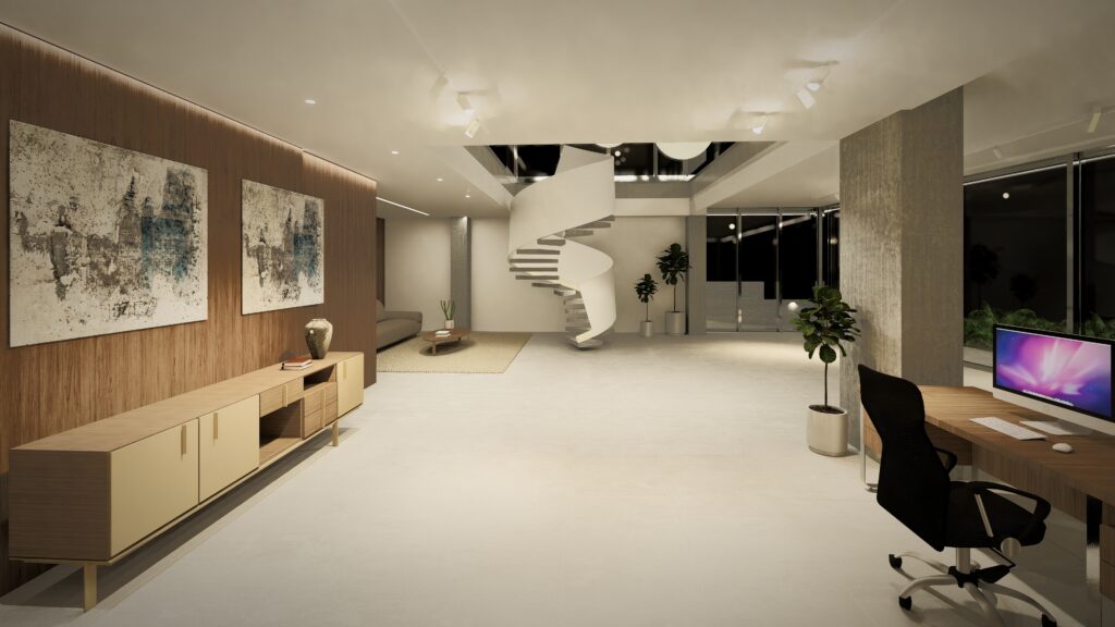 LLA Architectural Lighting Cyprus Linealight Lighting design study Technical 3D Visualization and rendering Project management Smart Lighting