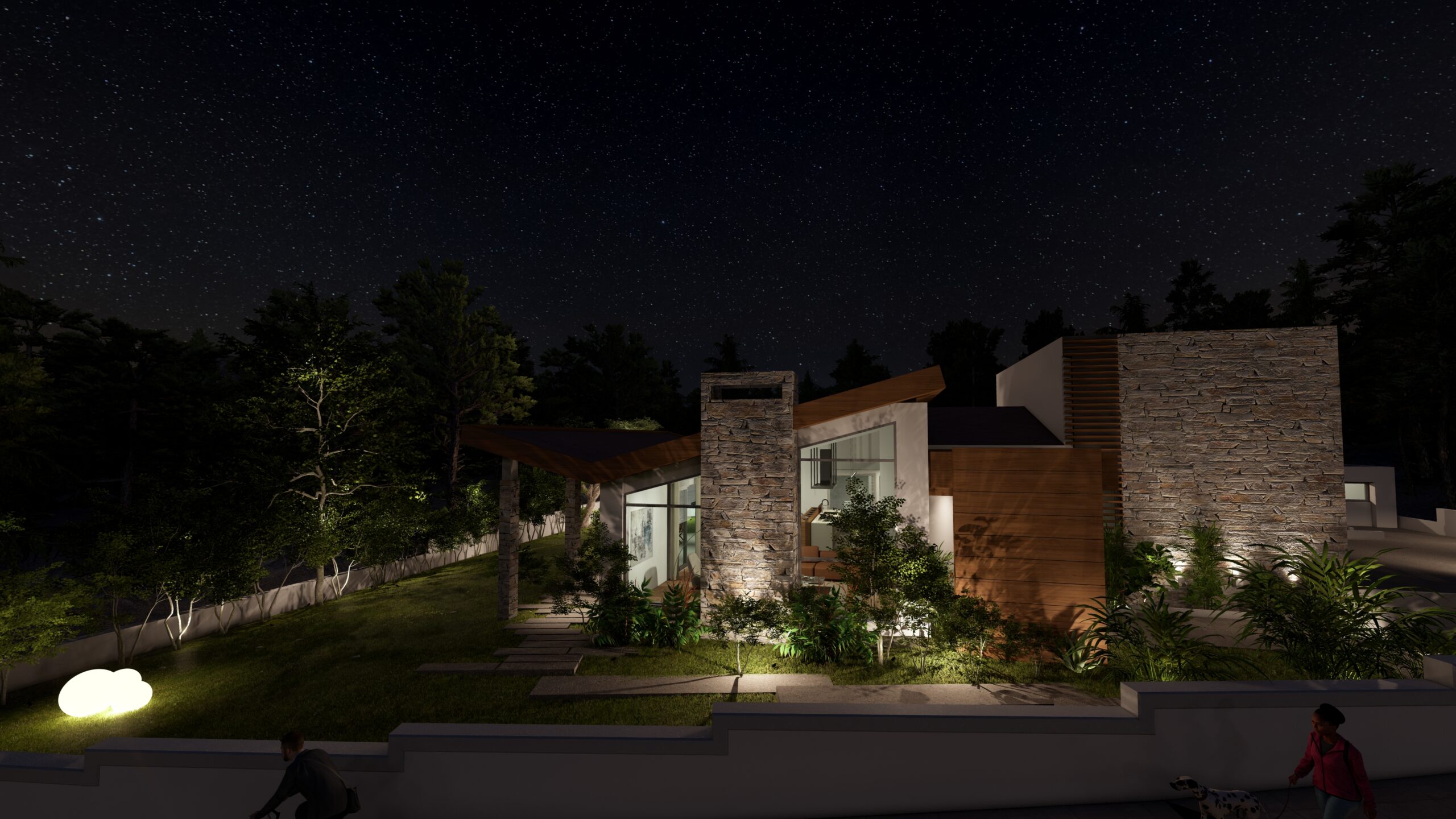 LLA Architectural Lighting Cyprus Linealight Lighting design study Technical 3D Visualization and rendering Project management Smart Lighting