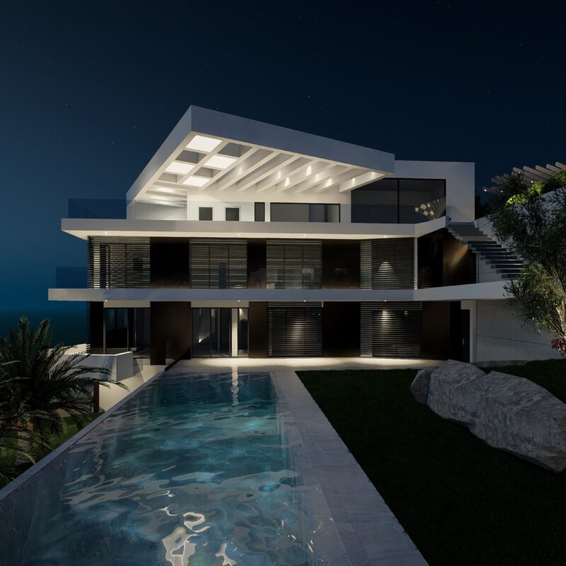 LLA Architectural Lighting Cyprus Linealight Lighting design study Technical 3D Visualization and rendering Project management Smart Lighting