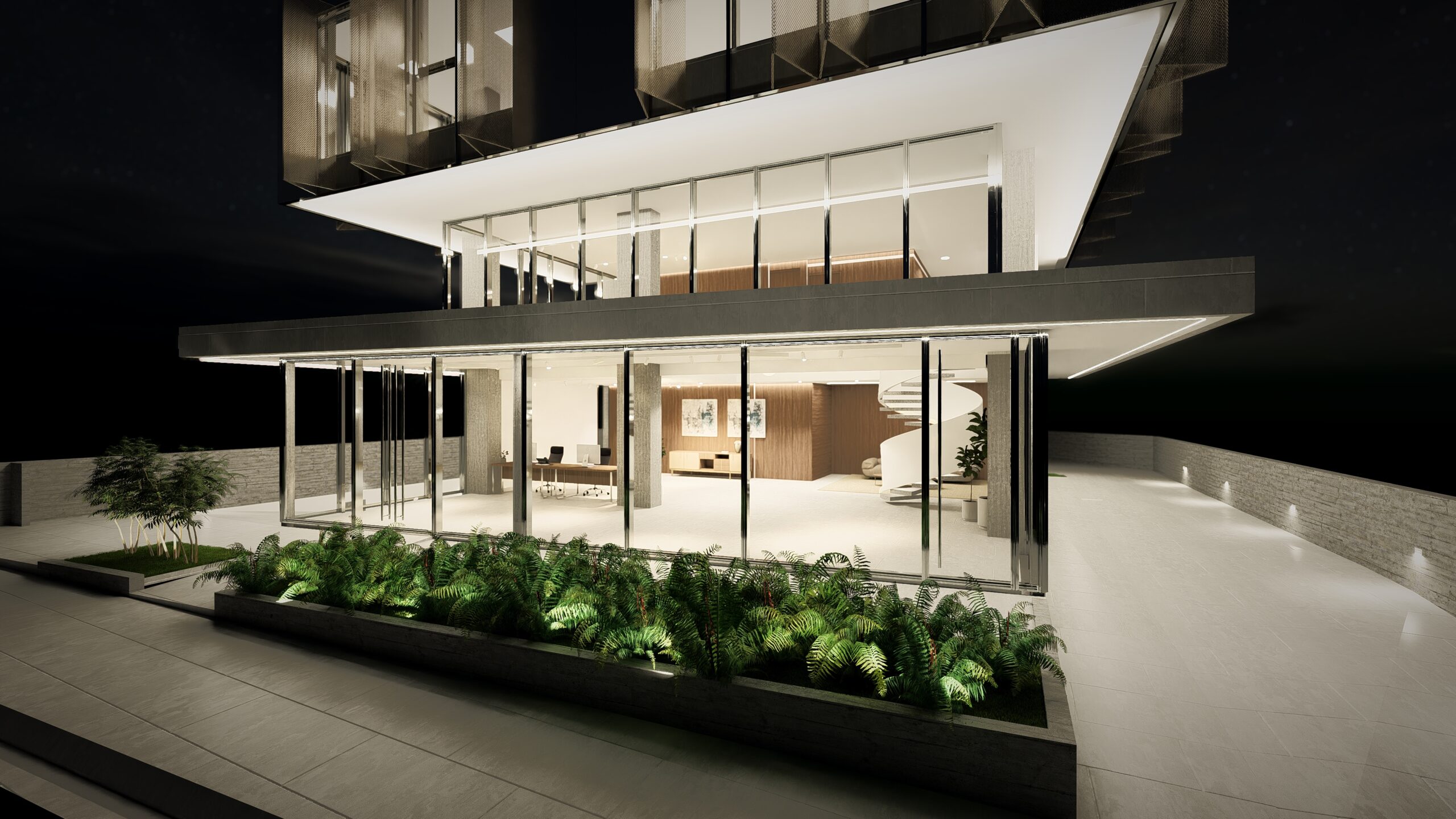 LLA Architectural Lighting Cyprus Linealight Lighting design study Technical 3D Visualization and rendering Project management Smart Lighting